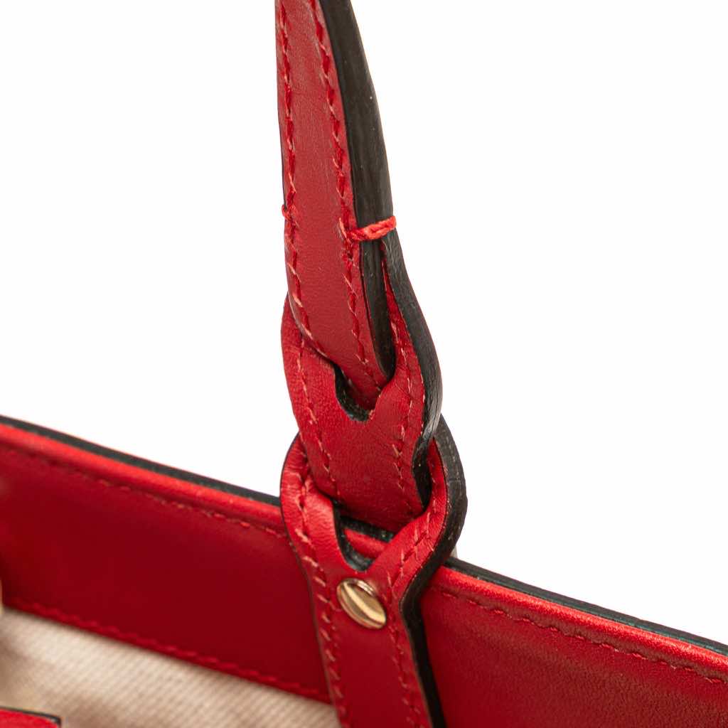 Gucci Small Diamante Leather Craft Tote - Image 11