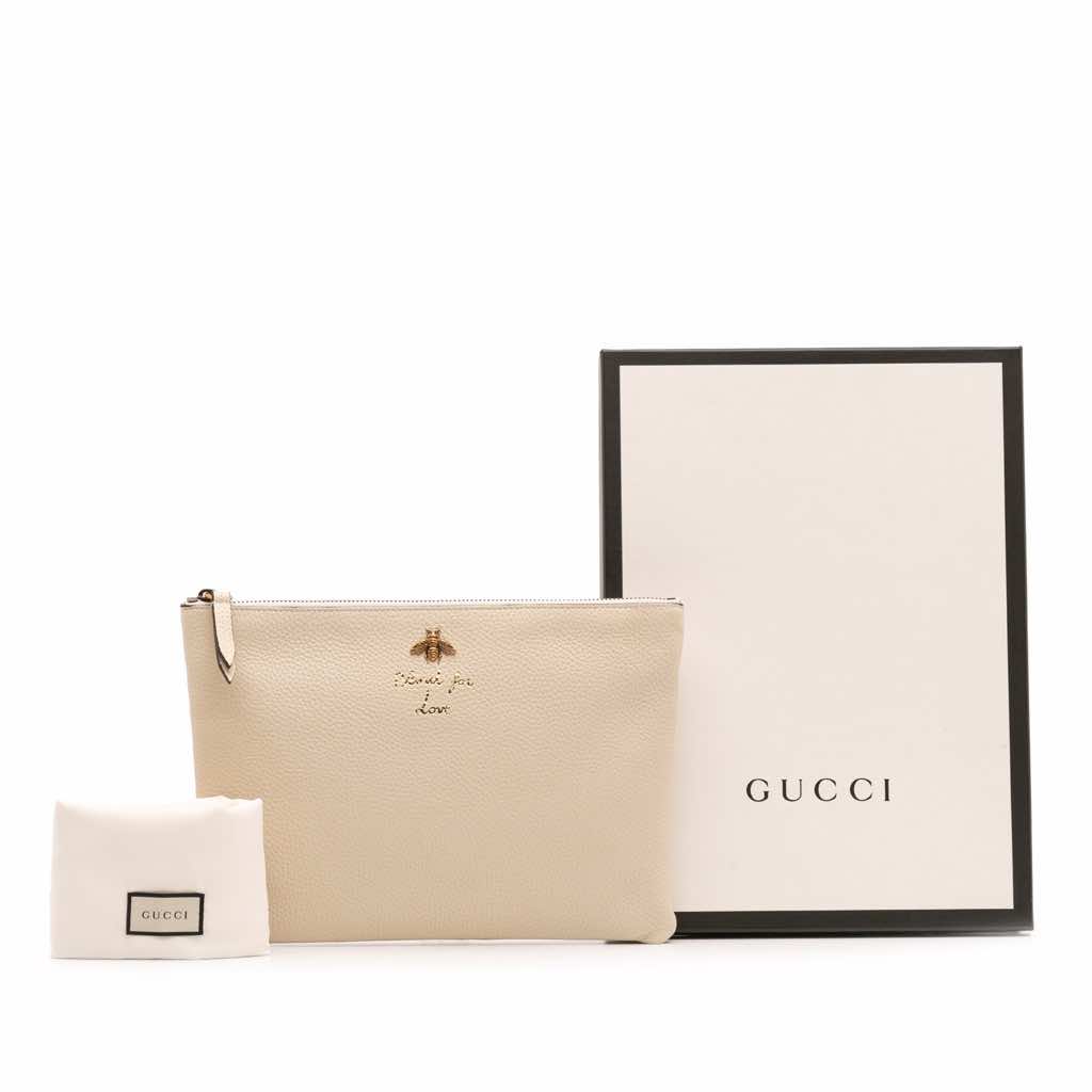 Gucci Leather Blind For Love Clutch - Image 13