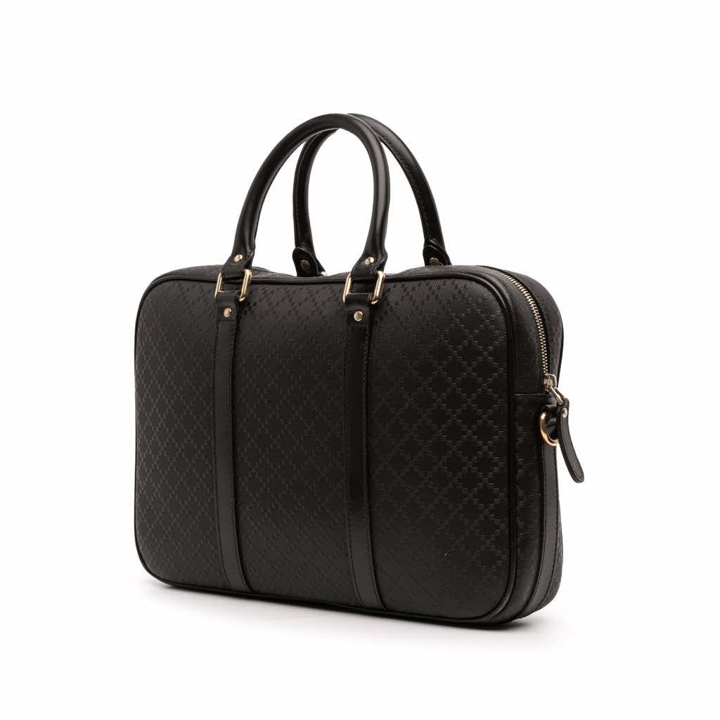 Gucci Medium Leather Diamante Bright Business Bag - 2