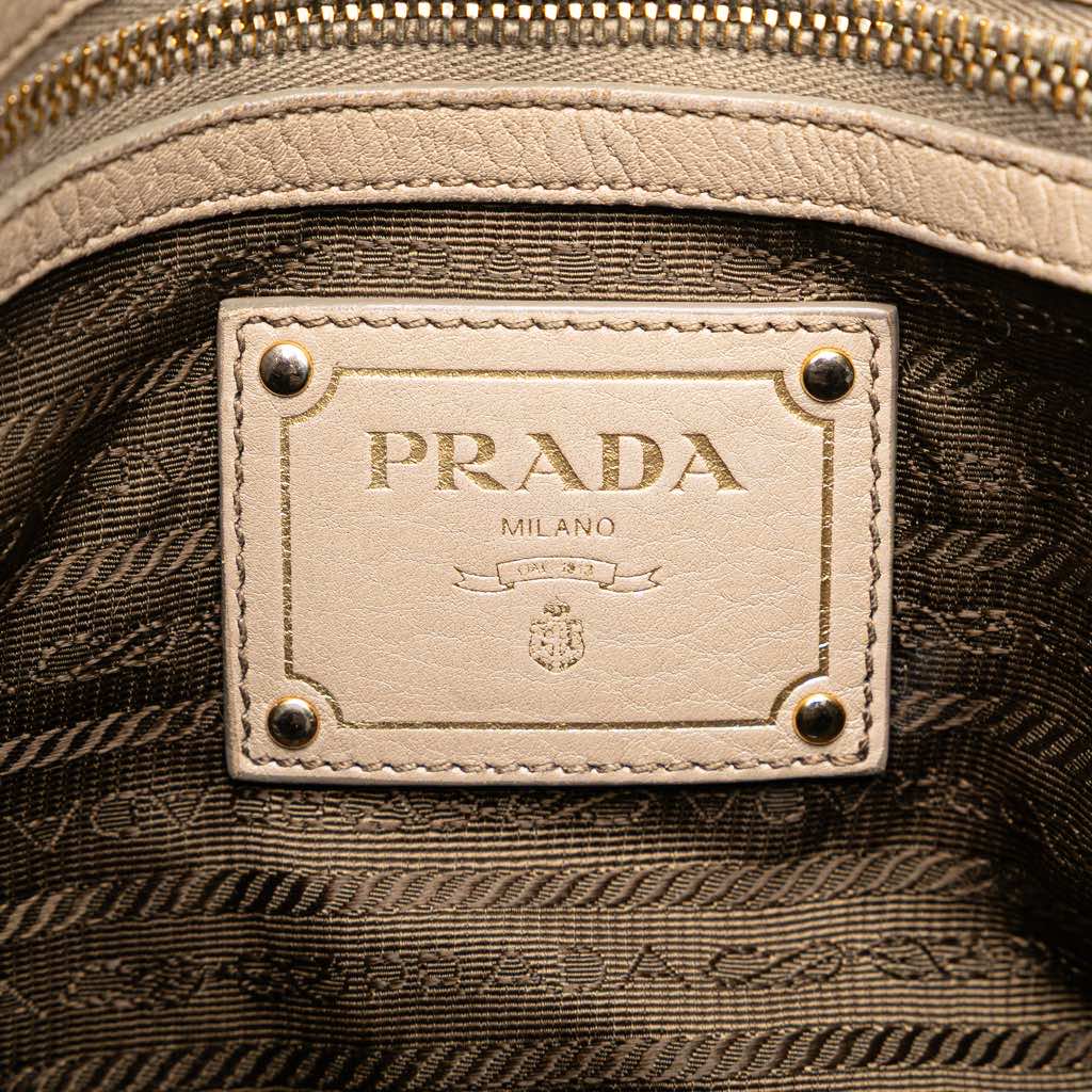 Prada Vitello Daino Open Convertible Tote - Side view