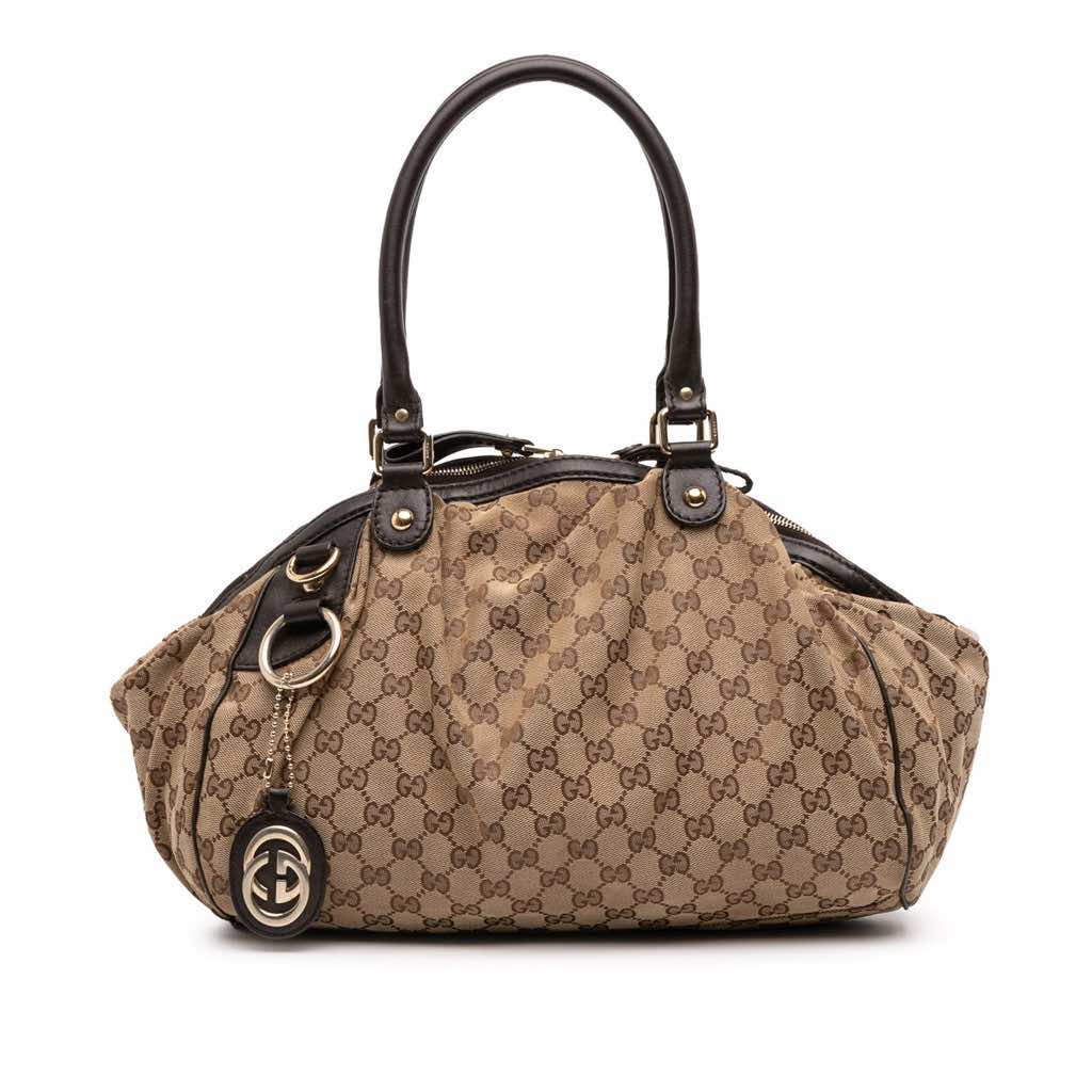 Gucci GG Canvas Sukey Satchel