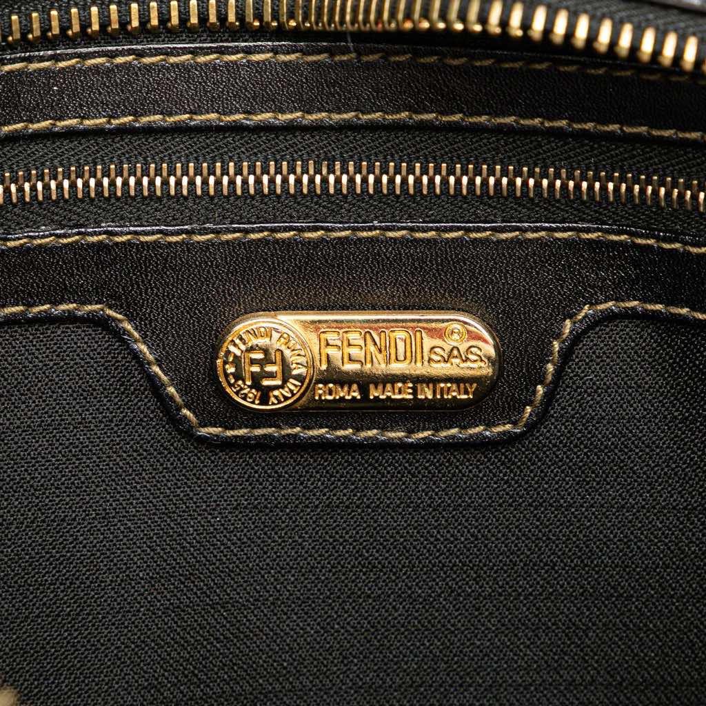 Fendi Pequin Coated Canvas Crossbody - Side view