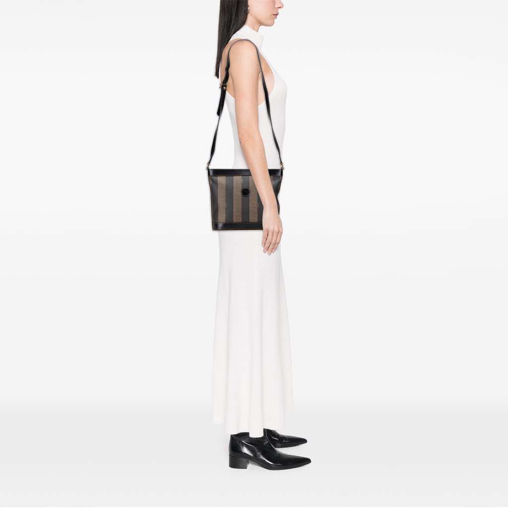 Fendi Pequin Coated Canvas Crossbody - Image 12