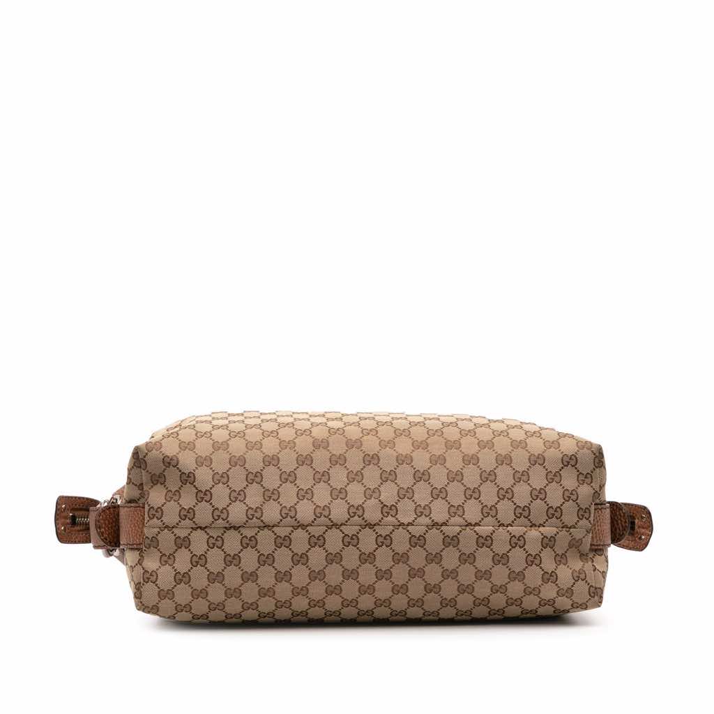 Gucci Medium GG Canvas Bamboo Bar Tote - 3