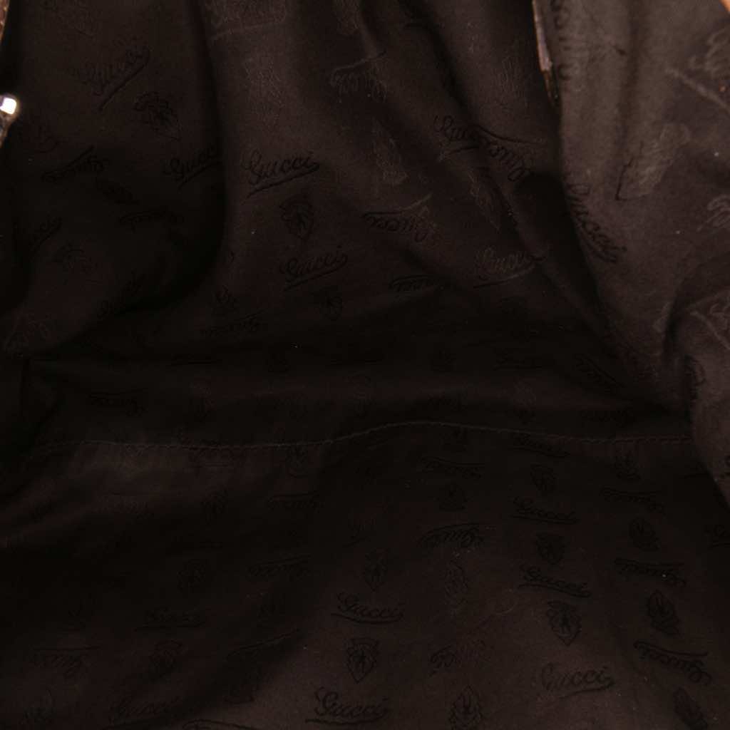 Gucci Medium GG Canvas Bamboo Bar Tote - 4