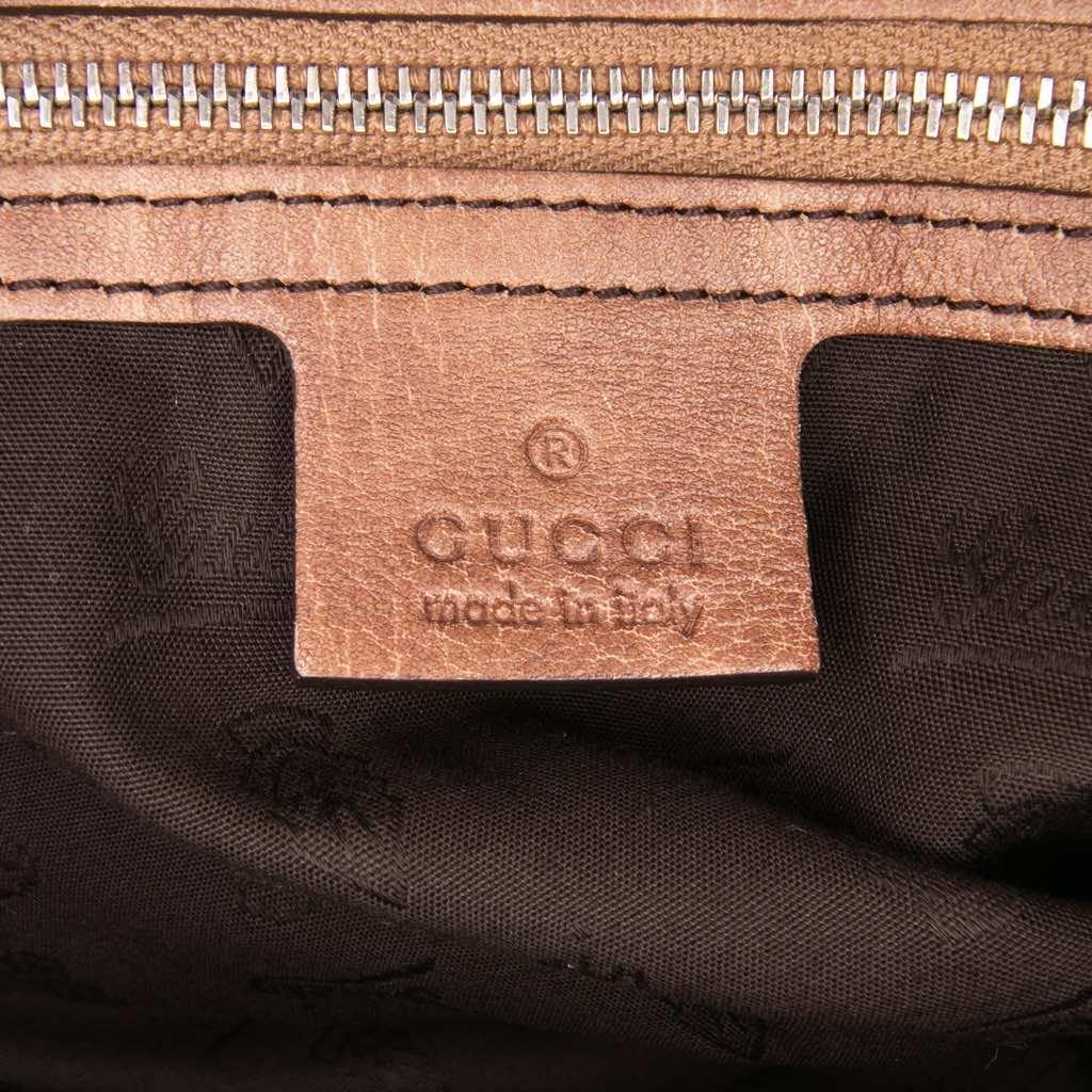 Gucci Medium GG Canvas Bamboo Bar Tote - 5