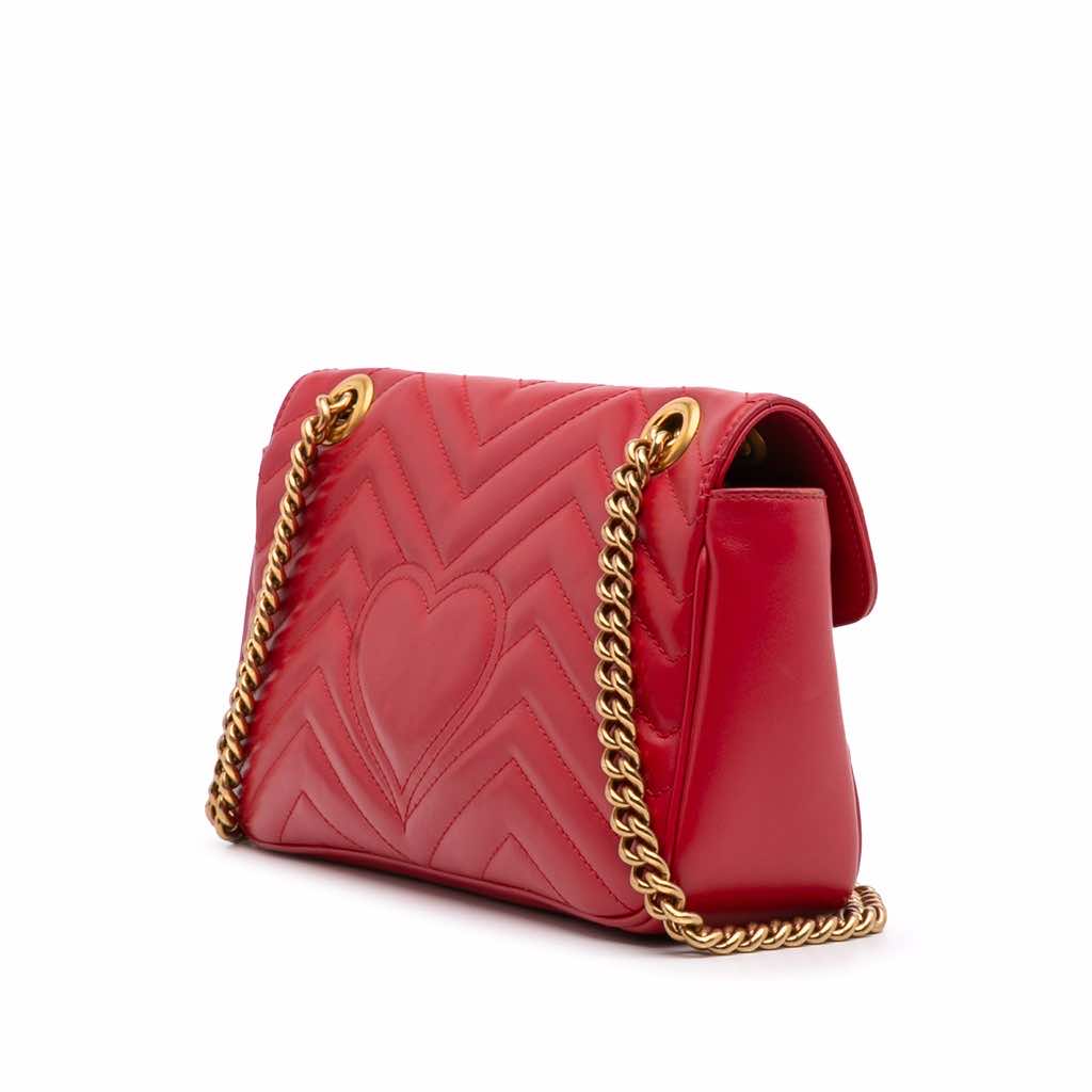 Gucci Small GG Marmont Matelasse Leather Flap Crossbody - 2