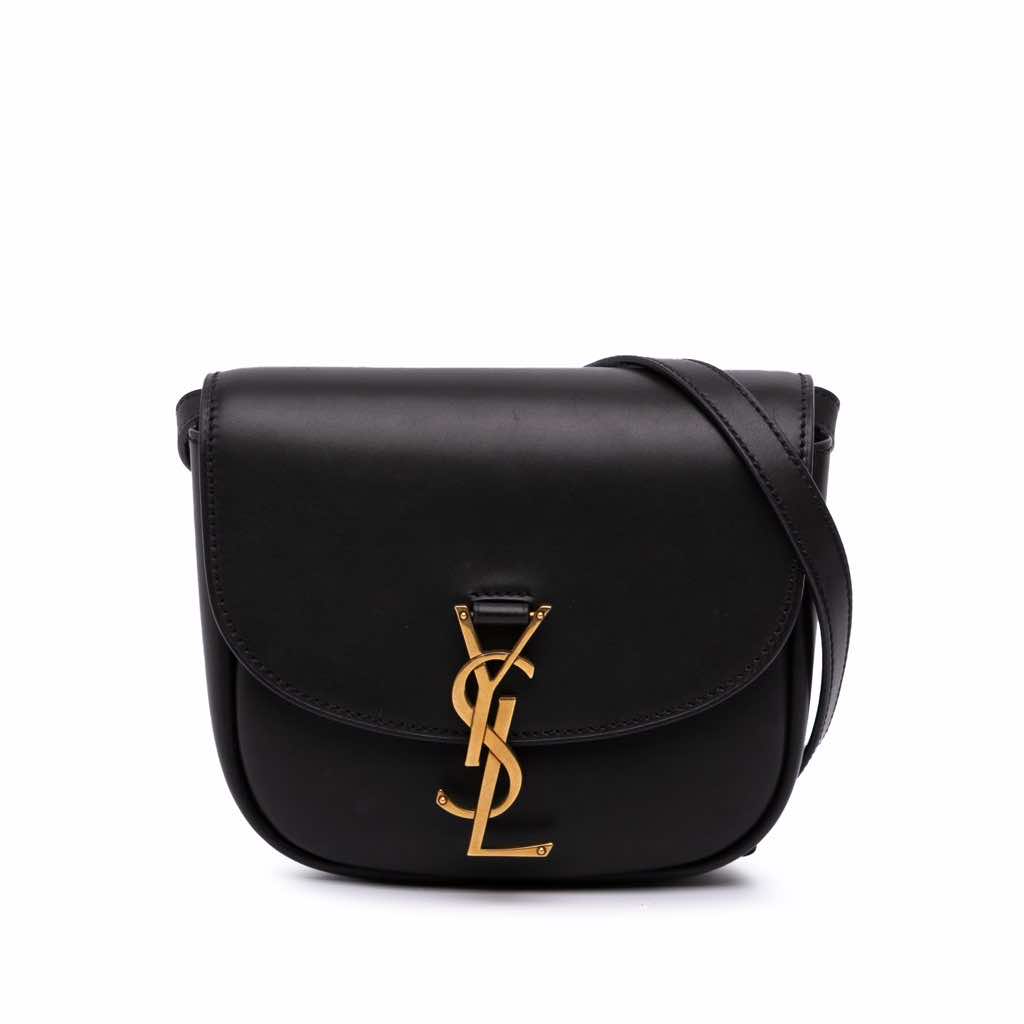 Saint Laurent Small Leather Monogram Kaia Crossbody