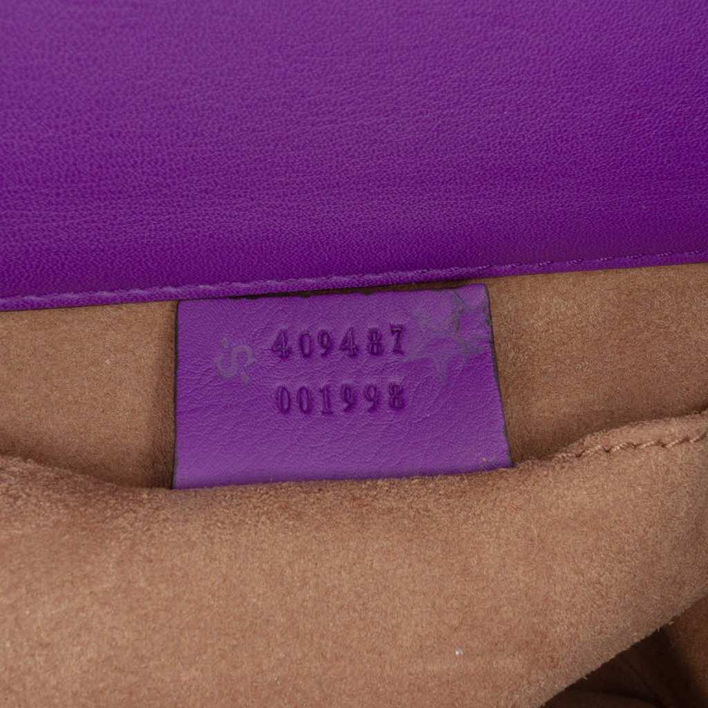 Gucci Small Embroidered Calfskin Tiger Strawberry Padlock Crossbody - Detail 1