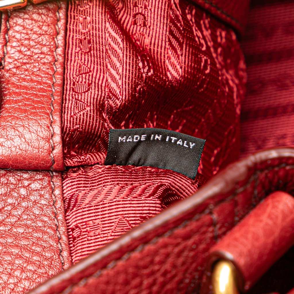 Prada VItello Daino Double Pocket Tote - Detail 1