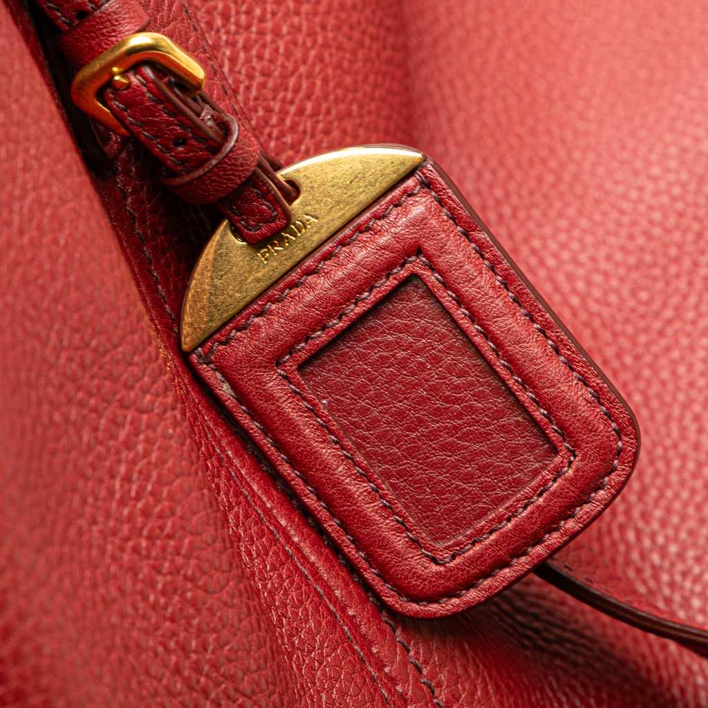 Prada VItello Daino Double Pocket Tote - Image 10