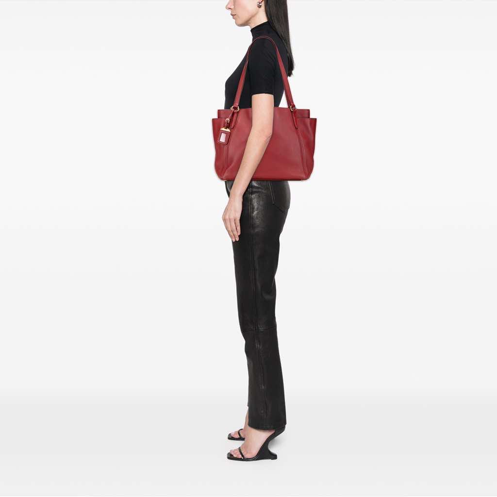 Prada VItello Daino Double Pocket Tote - Image 11