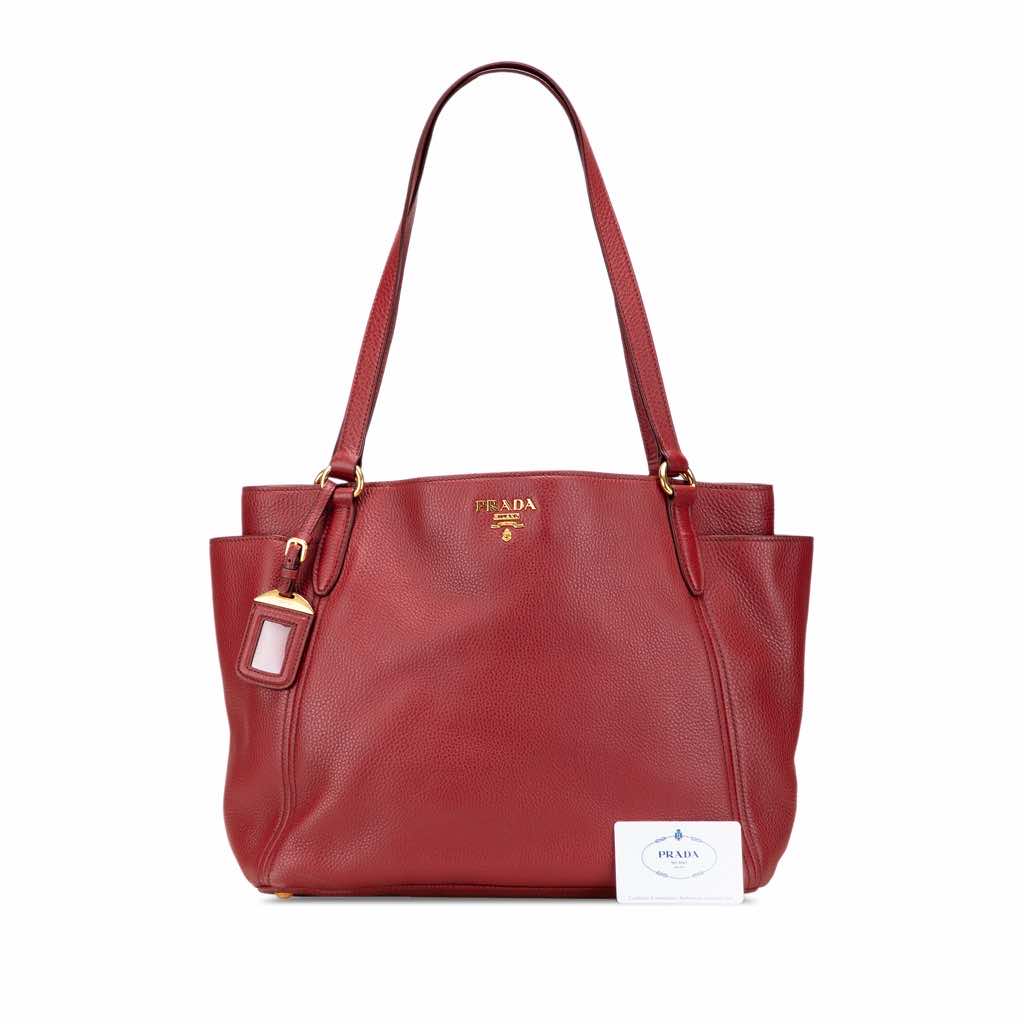 Prada VItello Daino Double Pocket Tote - Image 12