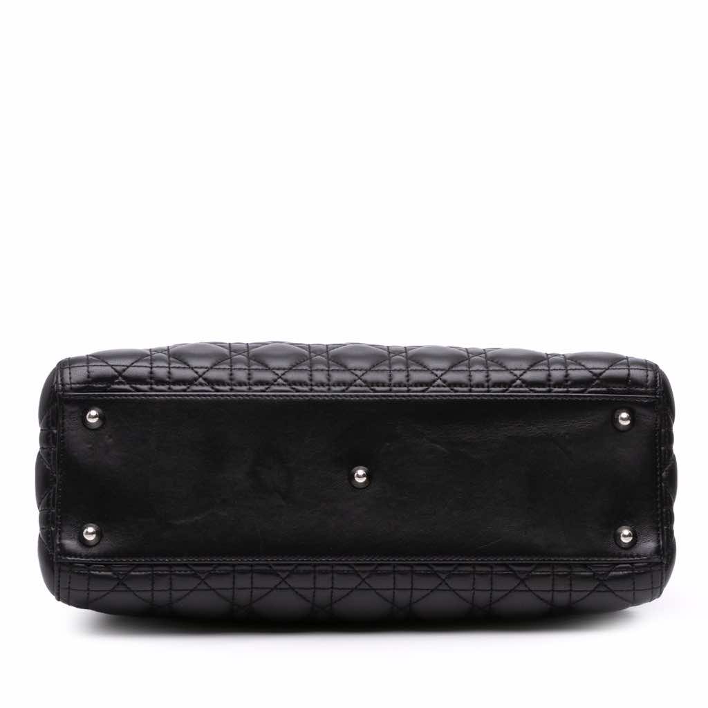 Dior Large Lambskin Cannage Lady Dior - Image 6