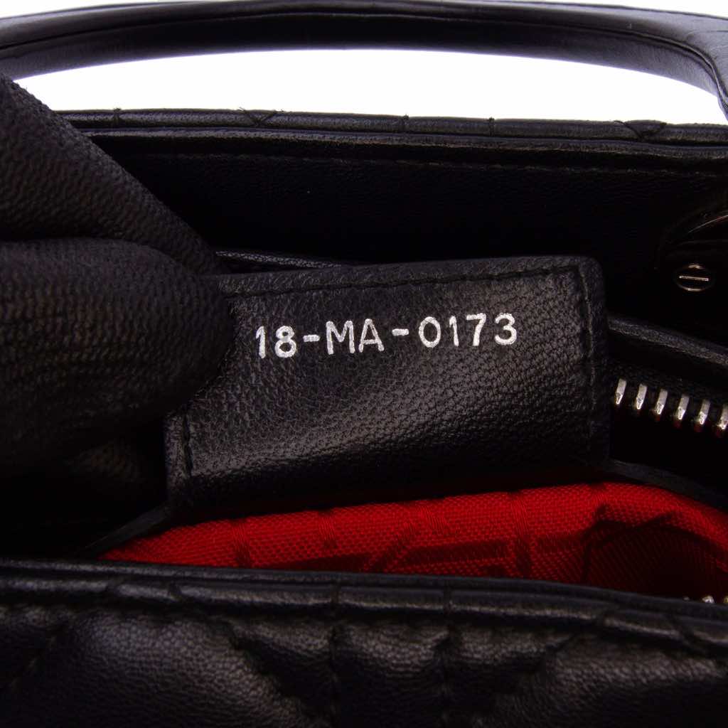 Dior Large Lambskin Cannage Lady Dior - Side view