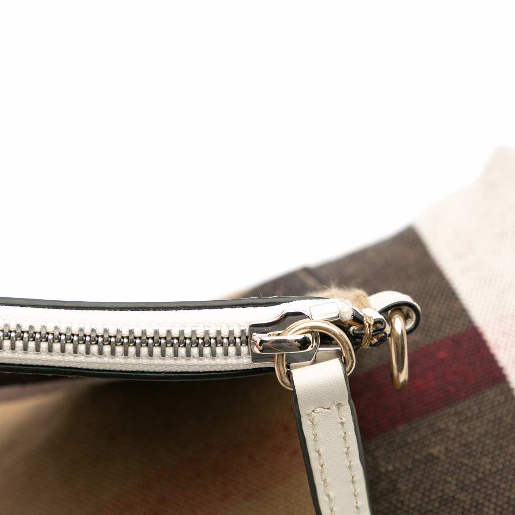 Burberry Mini Mega Check Canvas Ashby Tassel Bucket Bag - Image 14