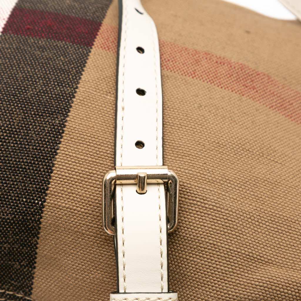 Burberry Mini Mega Check Canvas Ashby Tassel Bucket Bag - Image 15