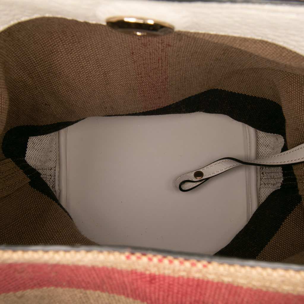 Burberry Mini Mega Check Canvas Ashby Tassel Bucket Bag - 4