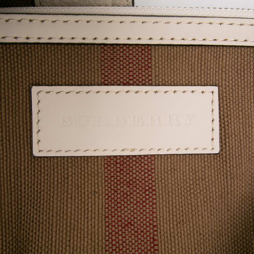 Burberry Mini Mega Check Canvas Ashby Tassel Bucket Bag - Detail 1