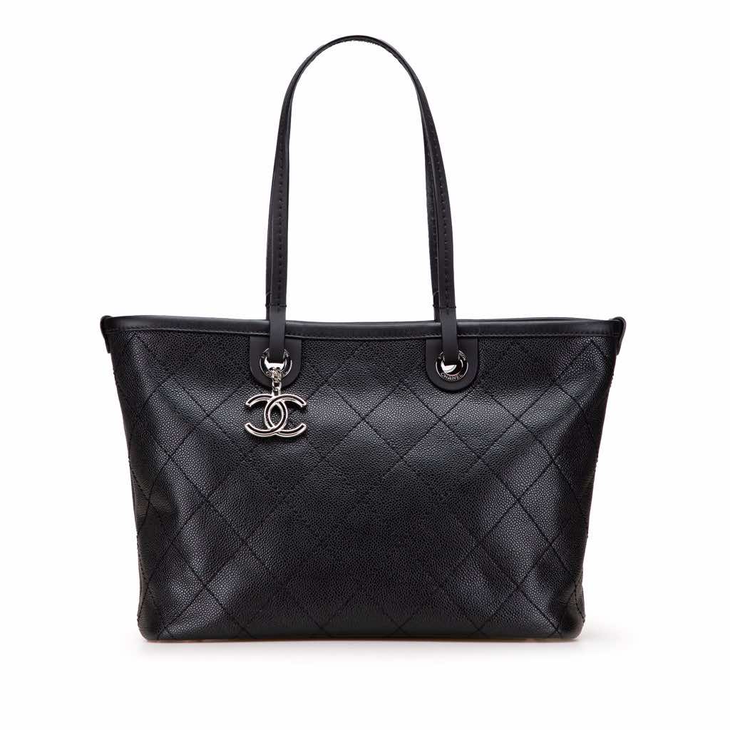 Chanel CC Caviar Wild Stitch On the Road Tote
