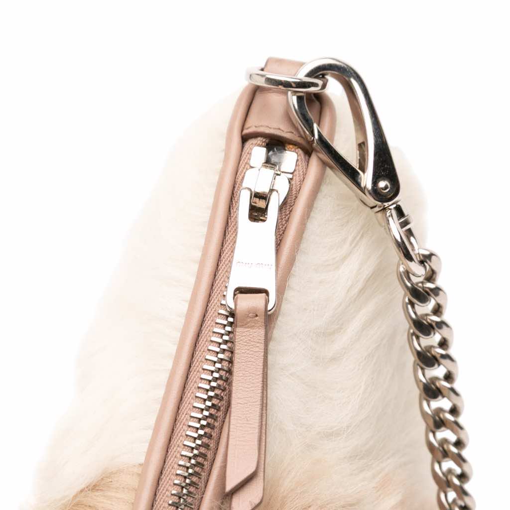 Miu Miu Fur Montone Stripe Crossbody - Image 10