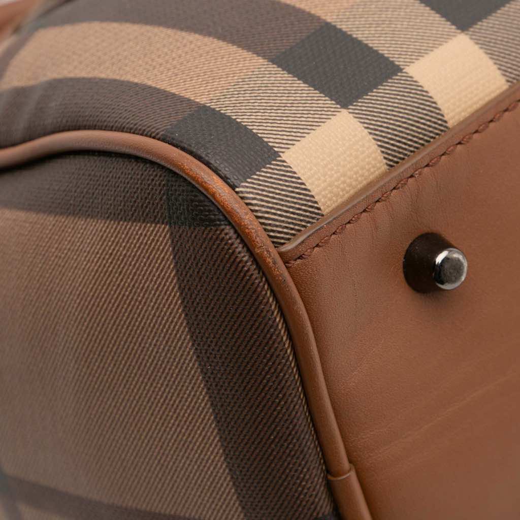 Burberry Smoke Check Coated Canvas Chester Boston Bag - Detail 2