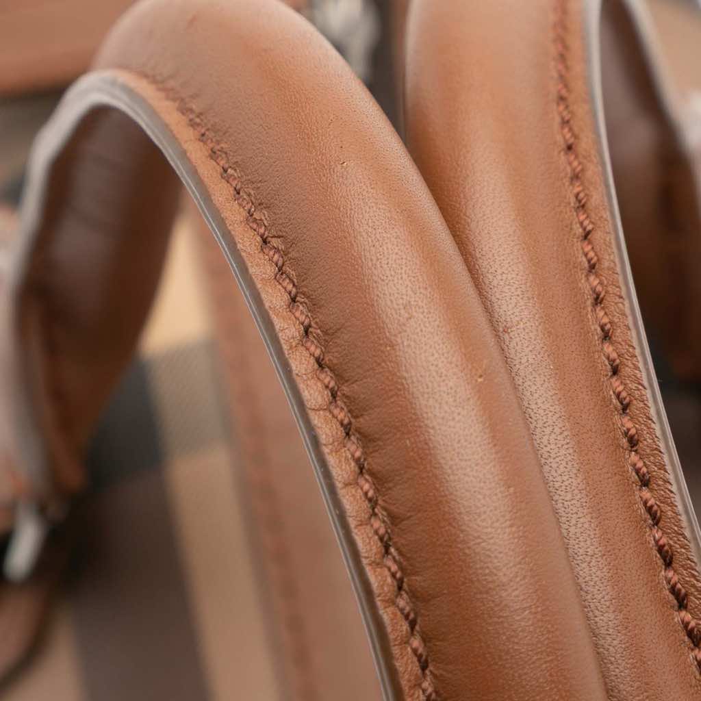 Burberry Smoke Check Coated Canvas Chester Boston Bag - Image 12