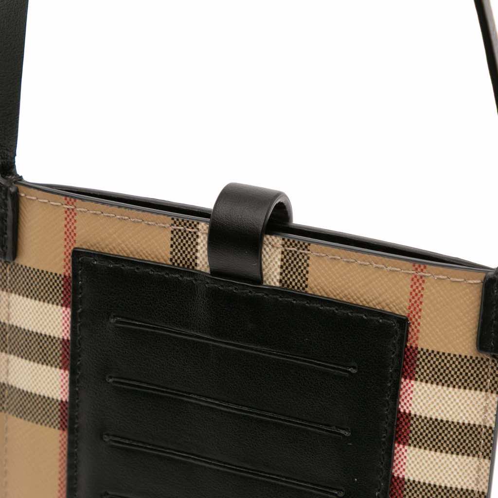 Burberry House Check Coated Canvas Phone Pouch Crossbody - 5
