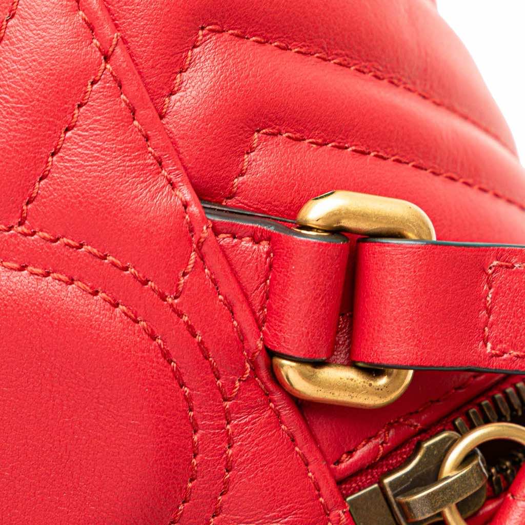 Gucci Mini GG Marmont Matelasse Leather Round Backpack - Image 12