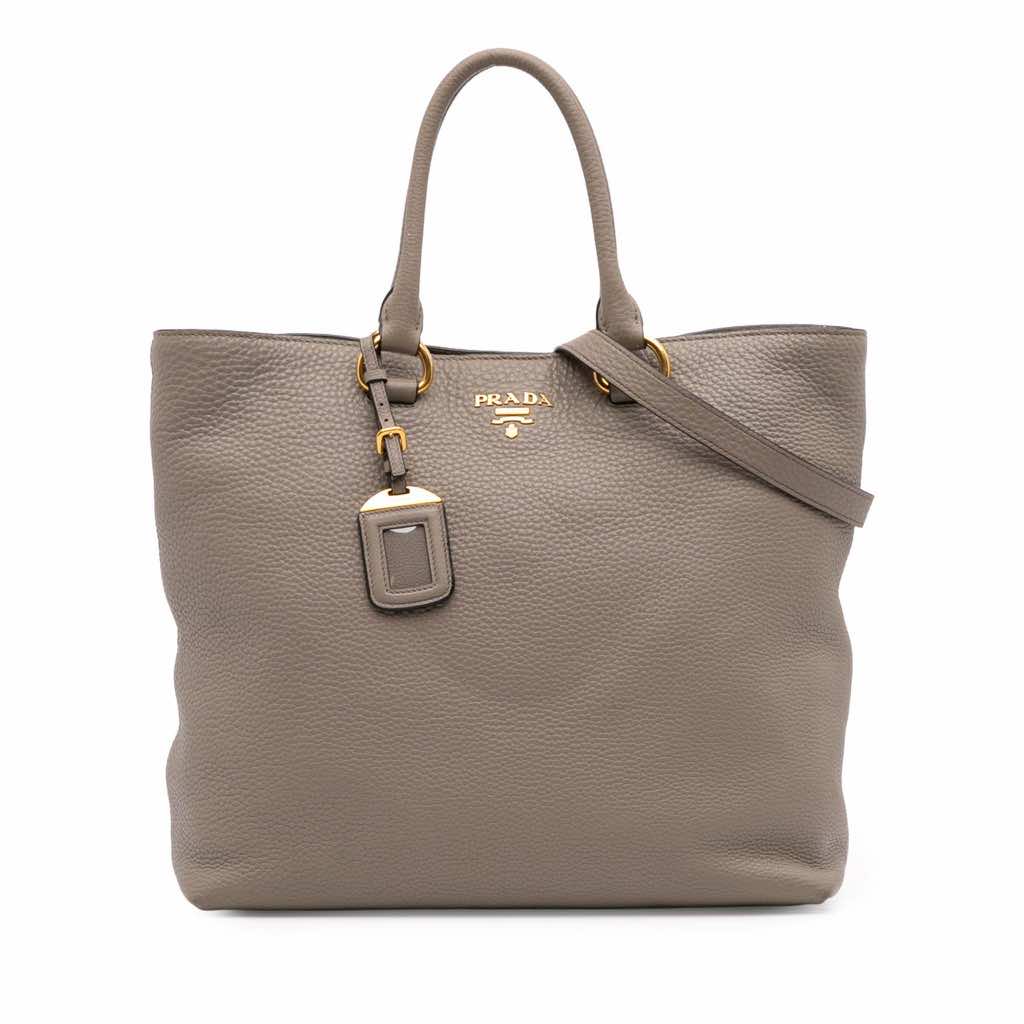 Prada Vitello Daino Open Convertible Tote