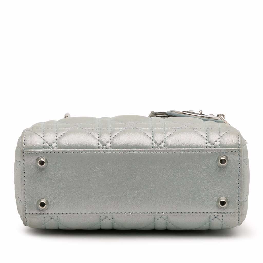 Dior Mini Iridescent Lambskin Cannage Lady Dior - Image 6