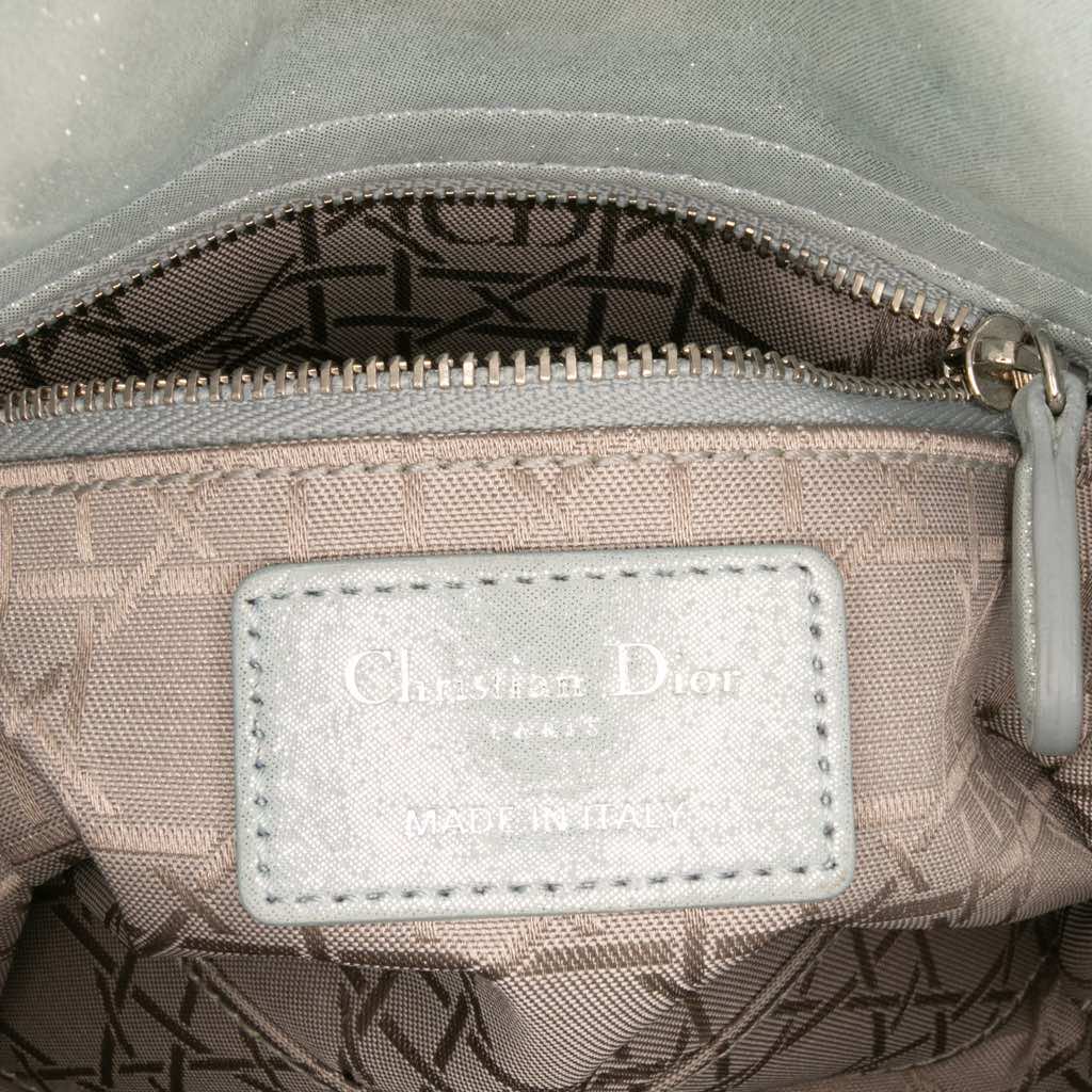 Dior Mini Iridescent Lambskin Cannage Lady Dior - Side view