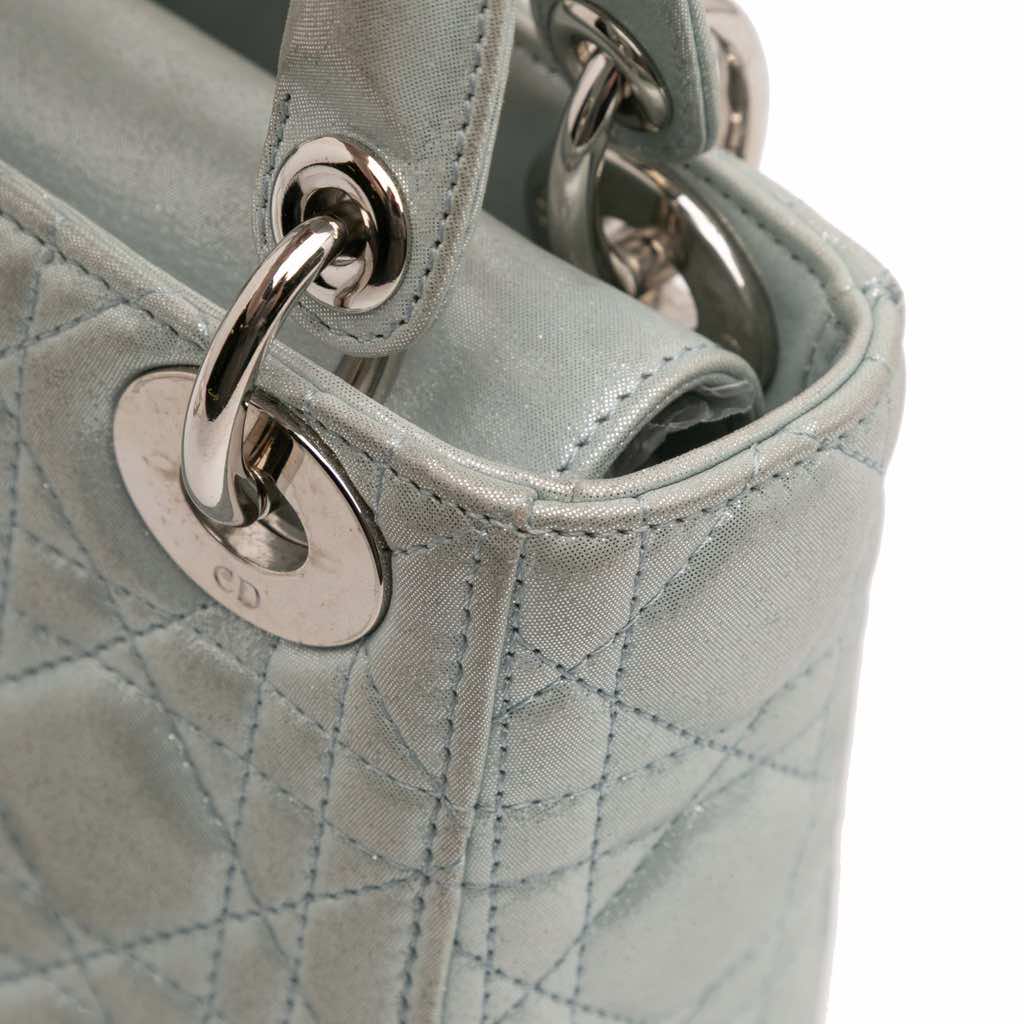 Dior Mini Iridescent Lambskin Cannage Lady Dior - Image 10