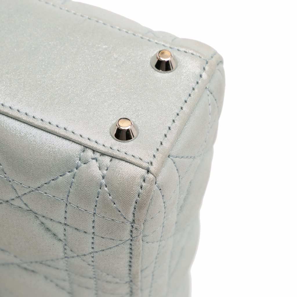 Dior Mini Iridescent Lambskin Cannage Lady Dior - Image 11