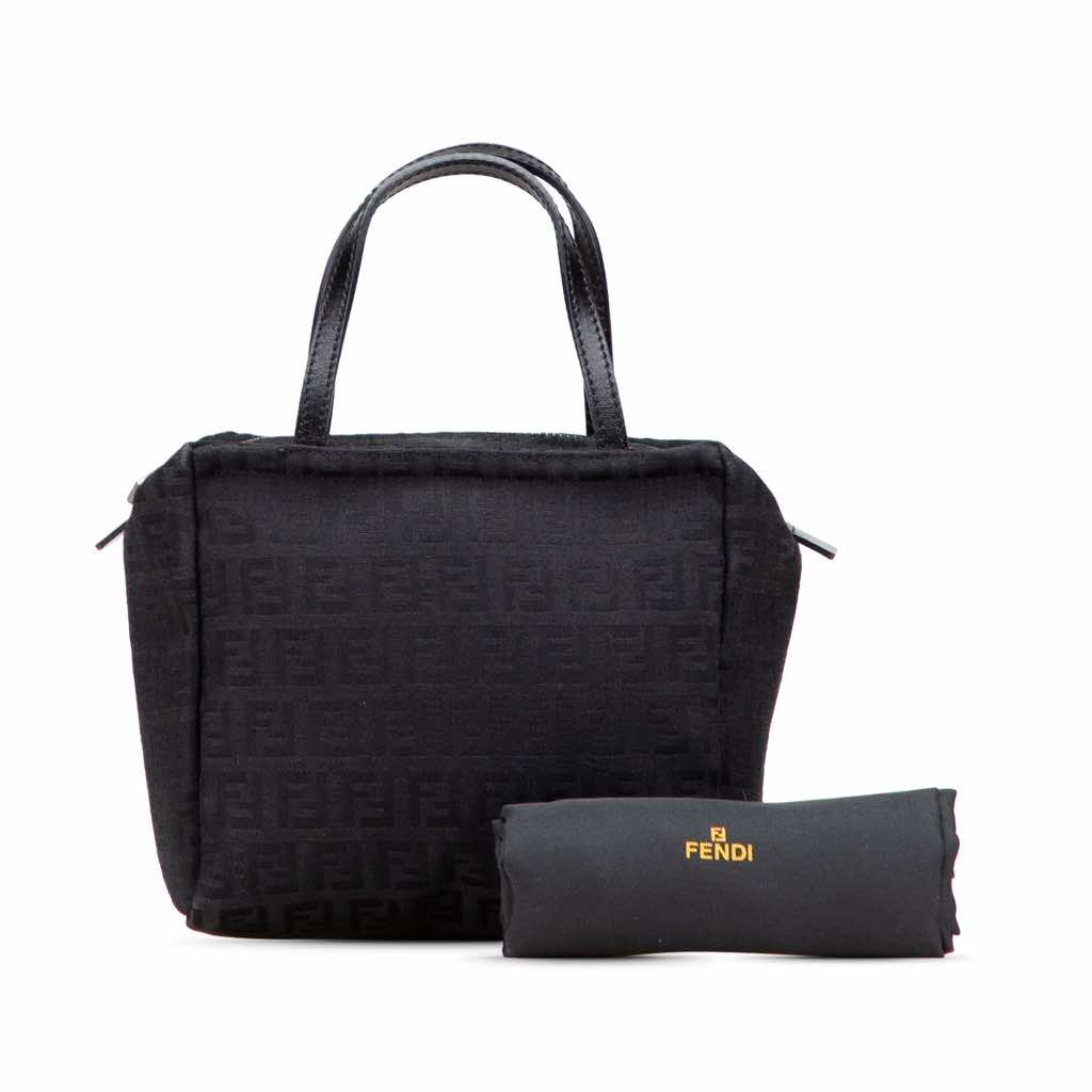 Fendi Mini Zucchino Canvas Handbag - Image 15