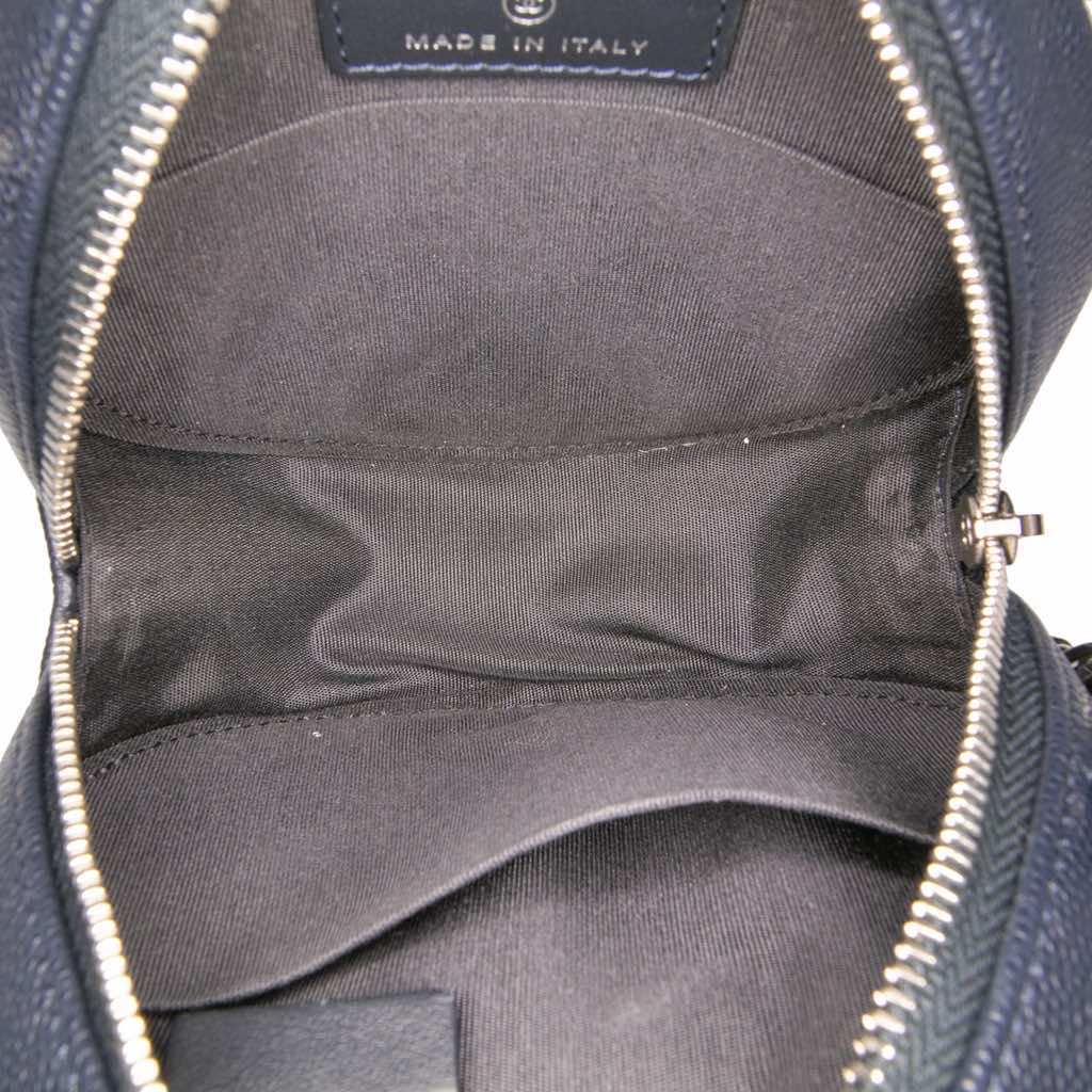 Chanel Caviar Striped CC Filigree Round Crossbody - 4