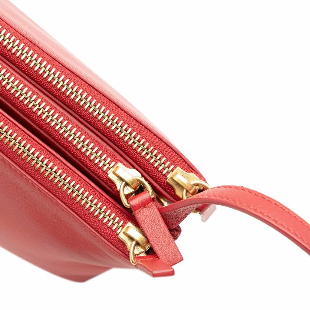 Celine Small Lambskin Trio Crossbody - Detail 2