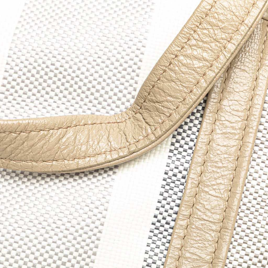 Balenciaga Medium Woven Calfskin Barbes East West Shopper Bag - Image 12