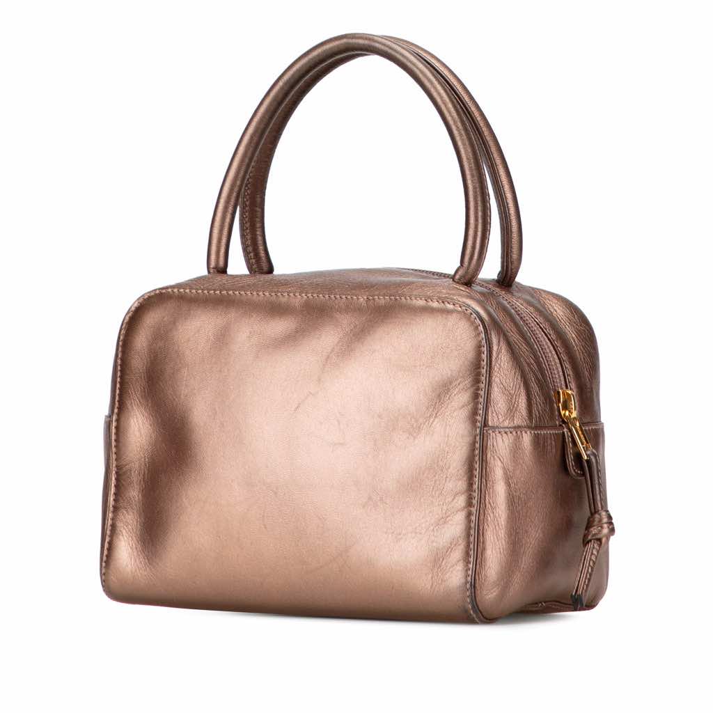 Loewe Metallic Leather Anagram Handbag - 2
