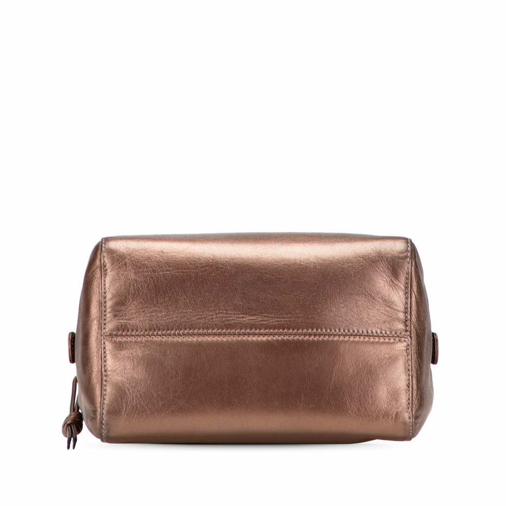 Loewe Metallic Leather Anagram Handbag - 3