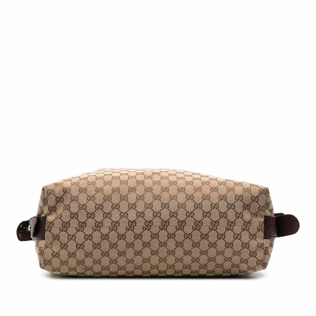 Gucci Large GG Canvas Bamboo Bar Tote - 3