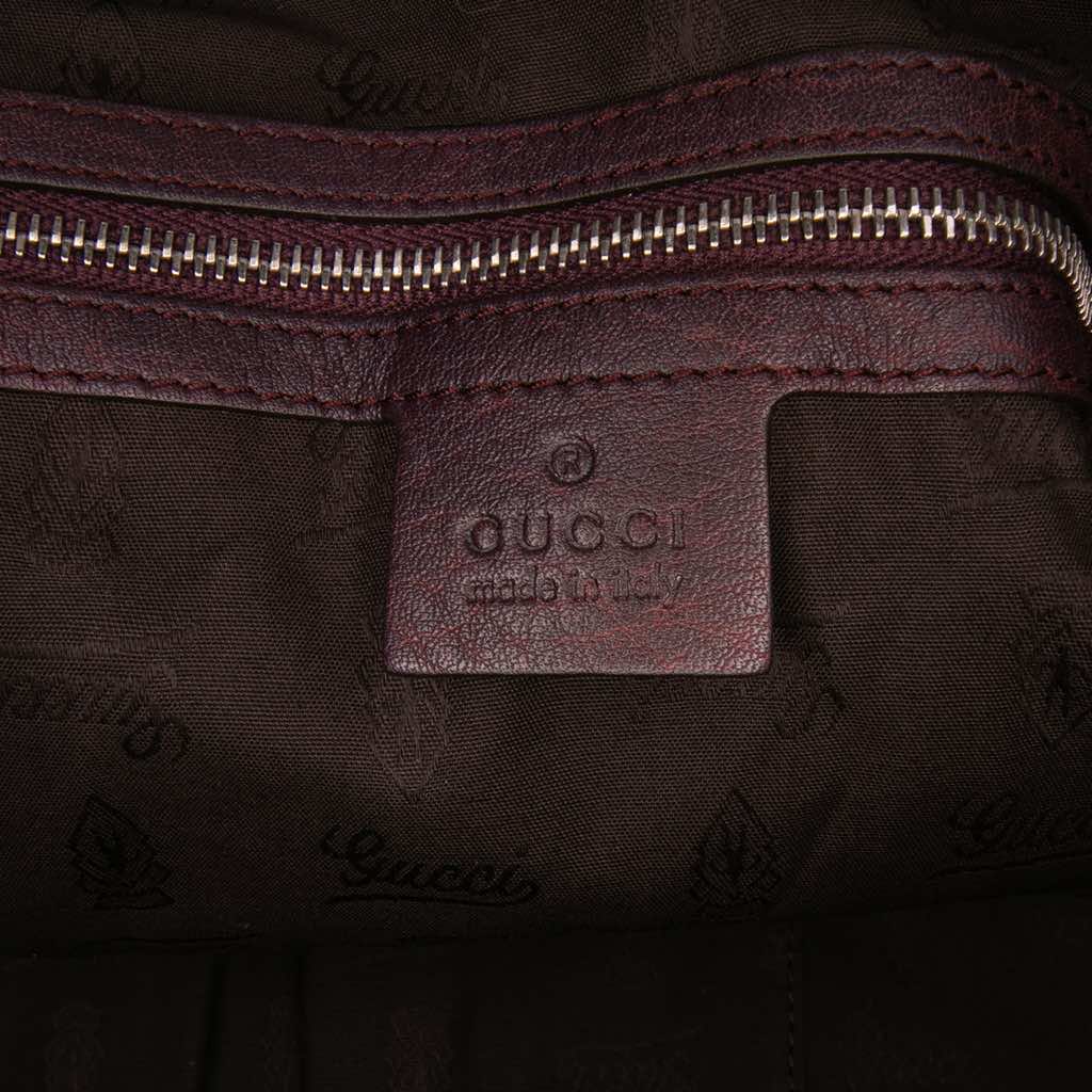 Gucci Large GG Canvas Bamboo Bar Tote - 5
