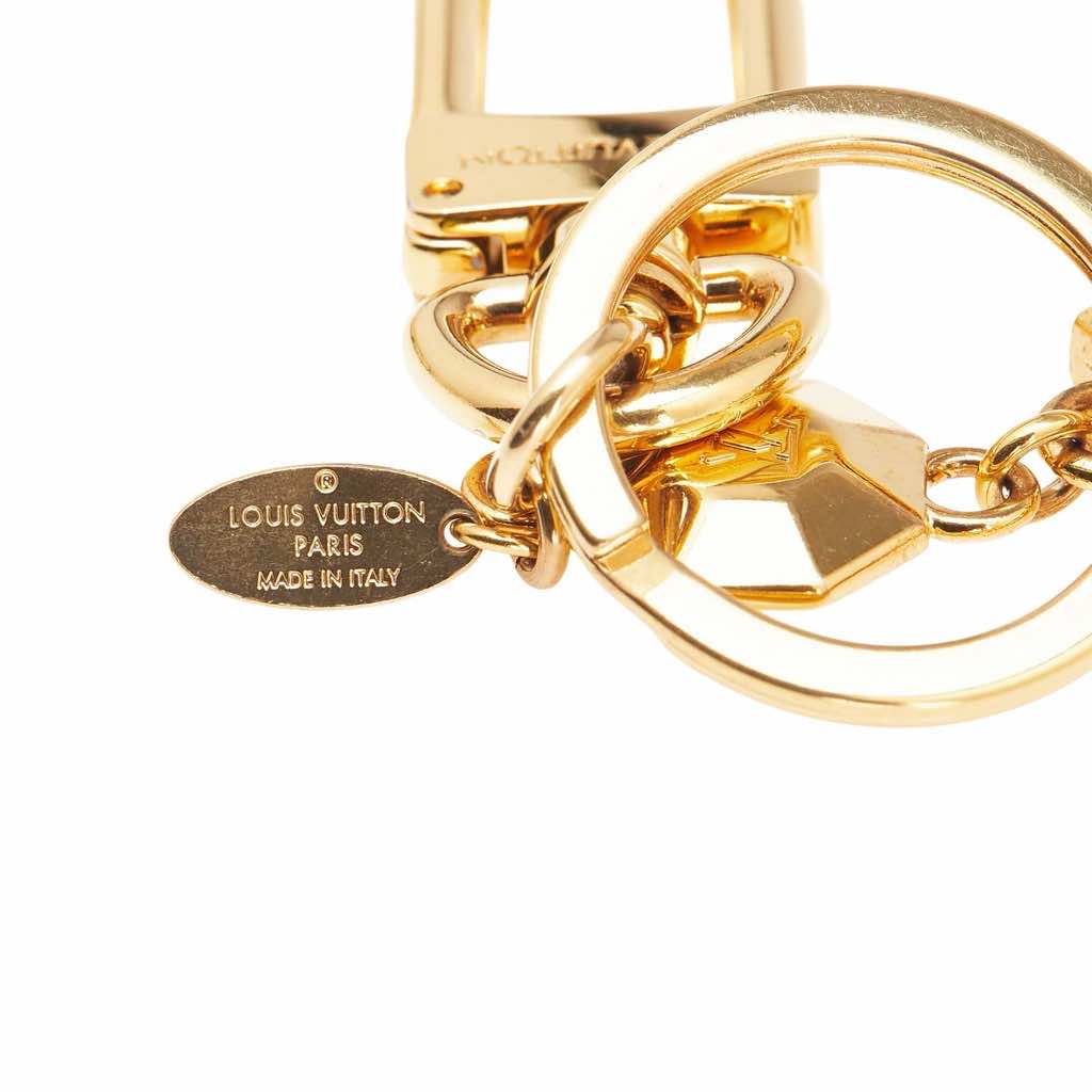Louis Vuitton Gold Plated LV Facettes Bag Charm and Key Holder - 2