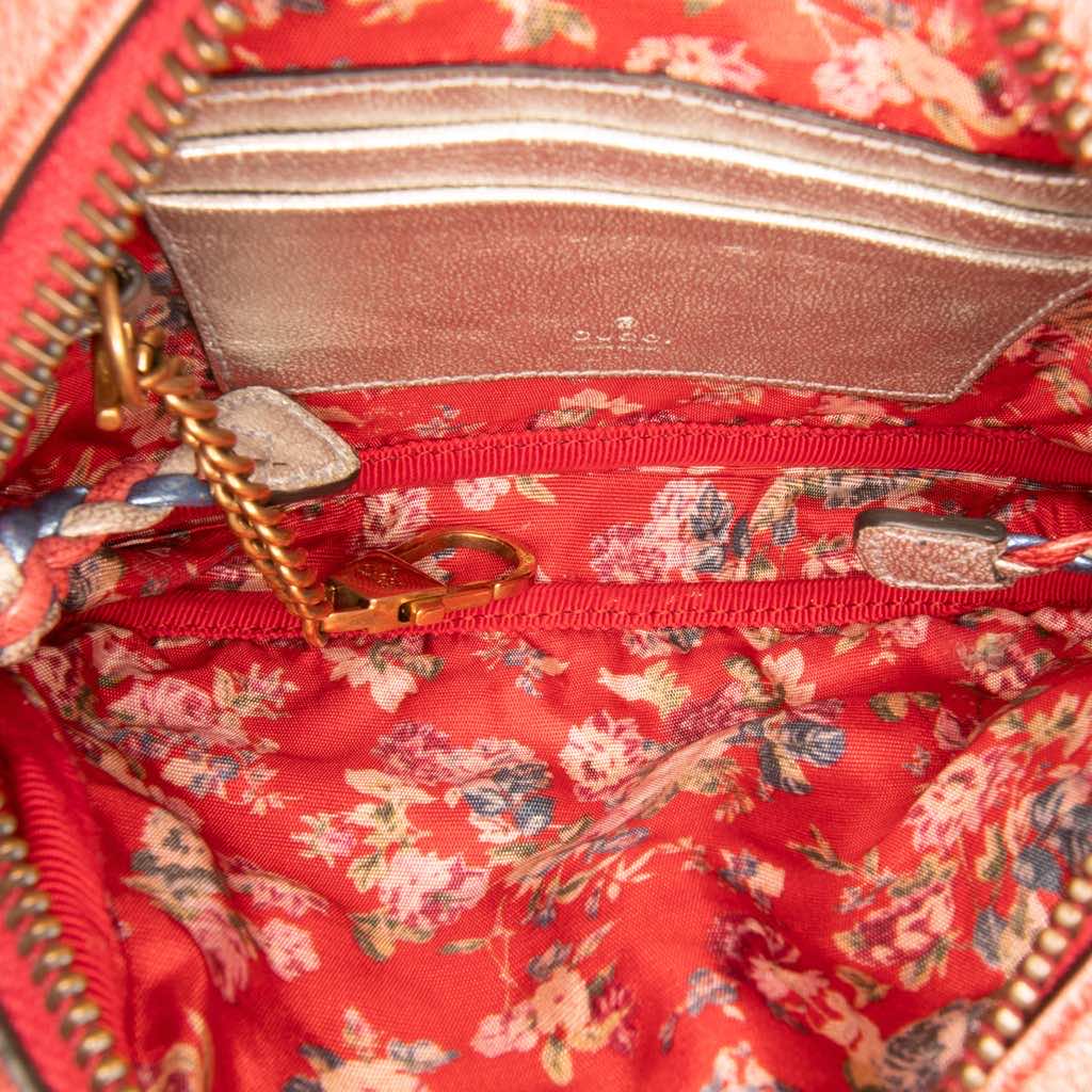 Gucci Mini Laminated Nappa Trapuntata Zumi Dome Crossbody - 4