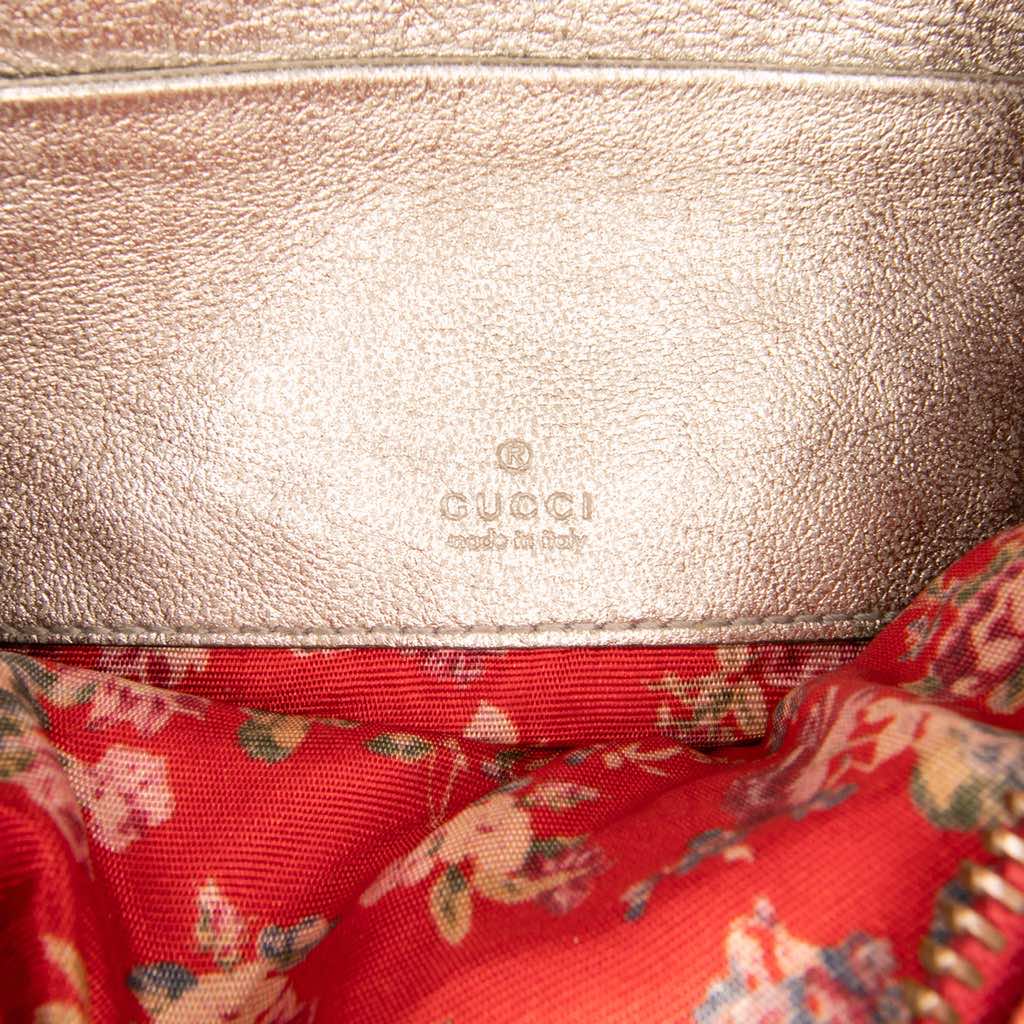 Gucci Mini Laminated Nappa Trapuntata Zumi Dome Crossbody - Side view