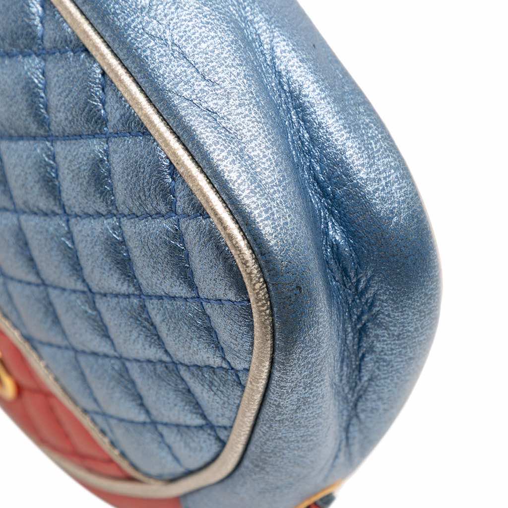 Gucci Mini Laminated Nappa Trapuntata Zumi Dome Crossbody - Image 11