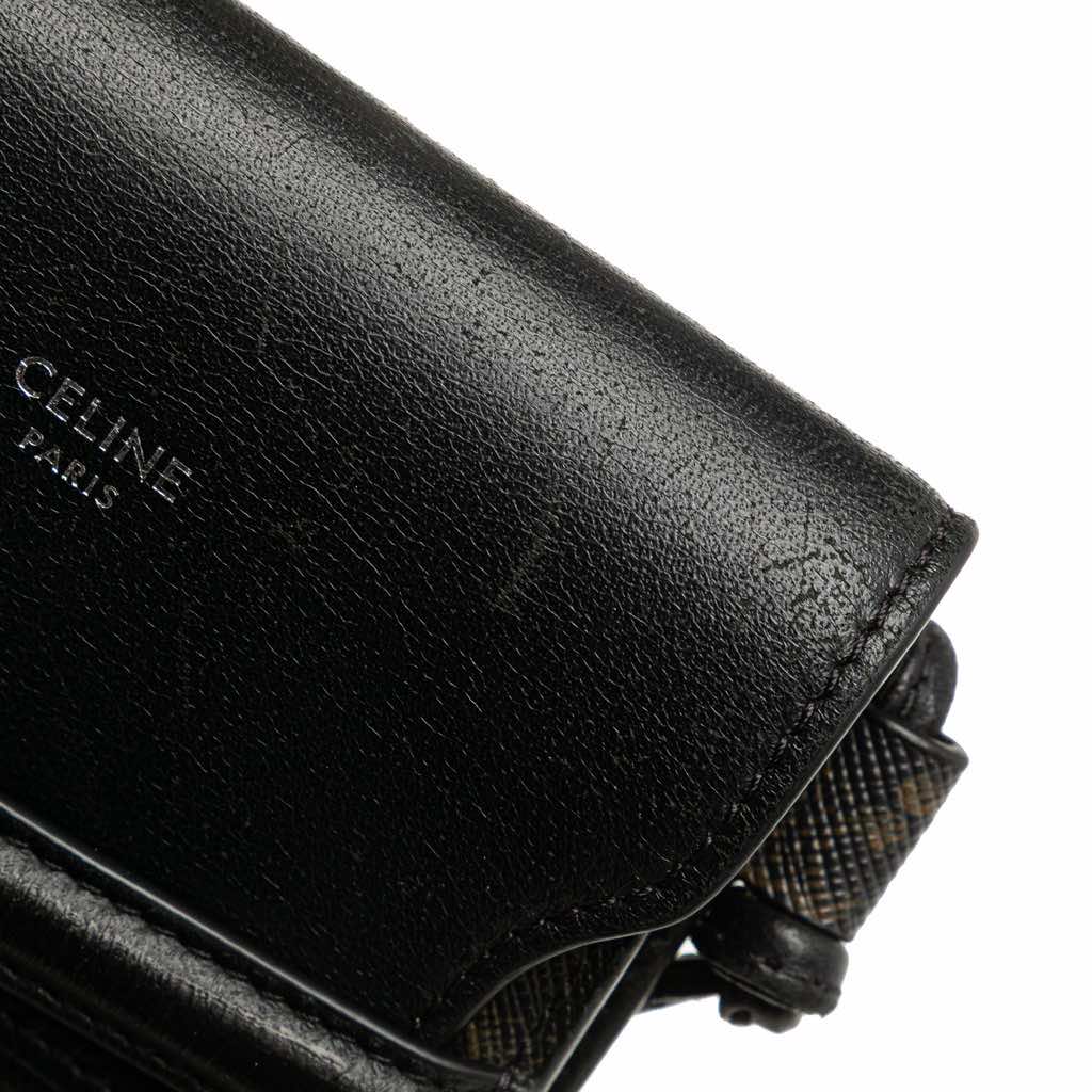 Celine Triomphe Coated Canvas Phone Pouch Flap Crossbody - Image 12