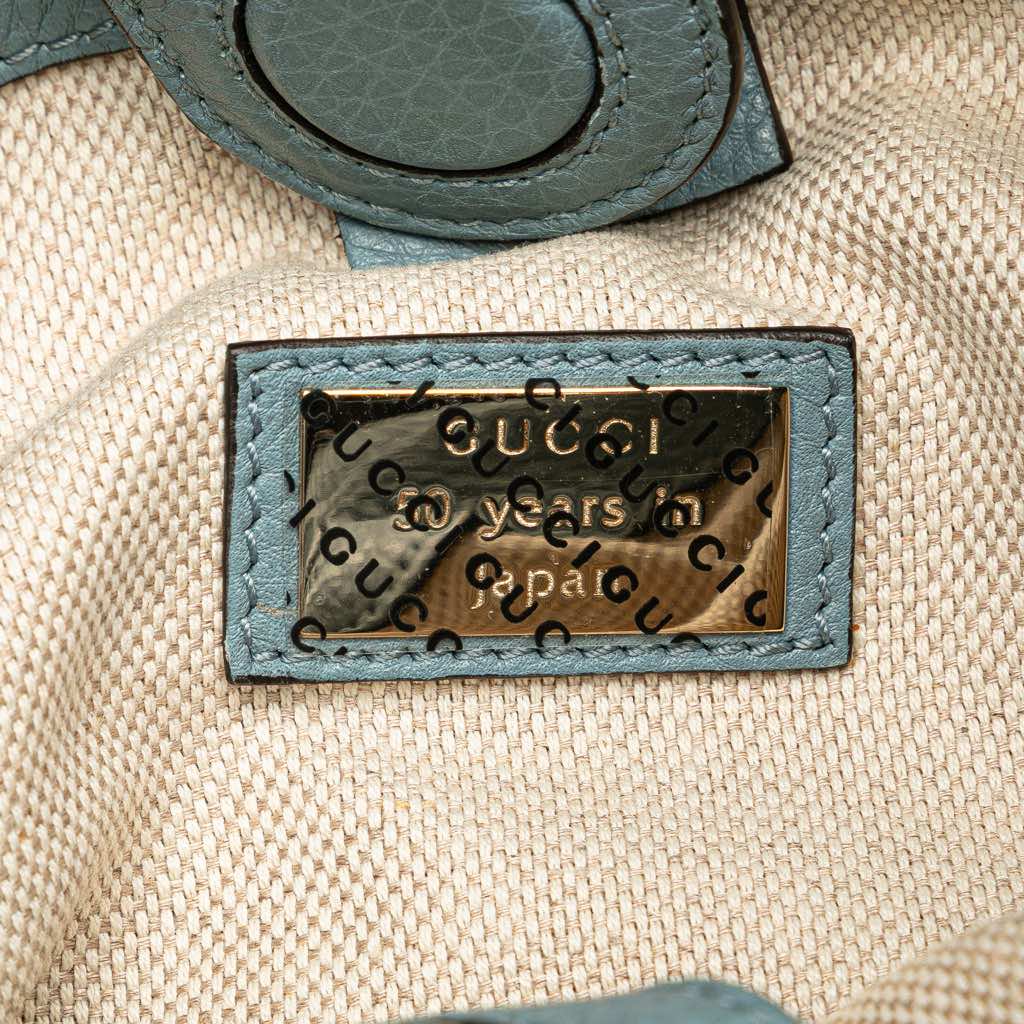 Gucci Small Canvas Flora Bamboo Shopper Satchel - 5