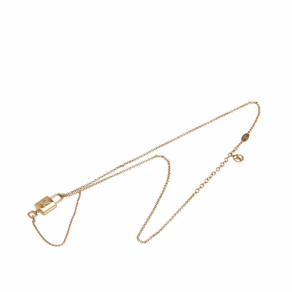 Louis Vuitton Gold Plated Locky Pendant Necklace - 2