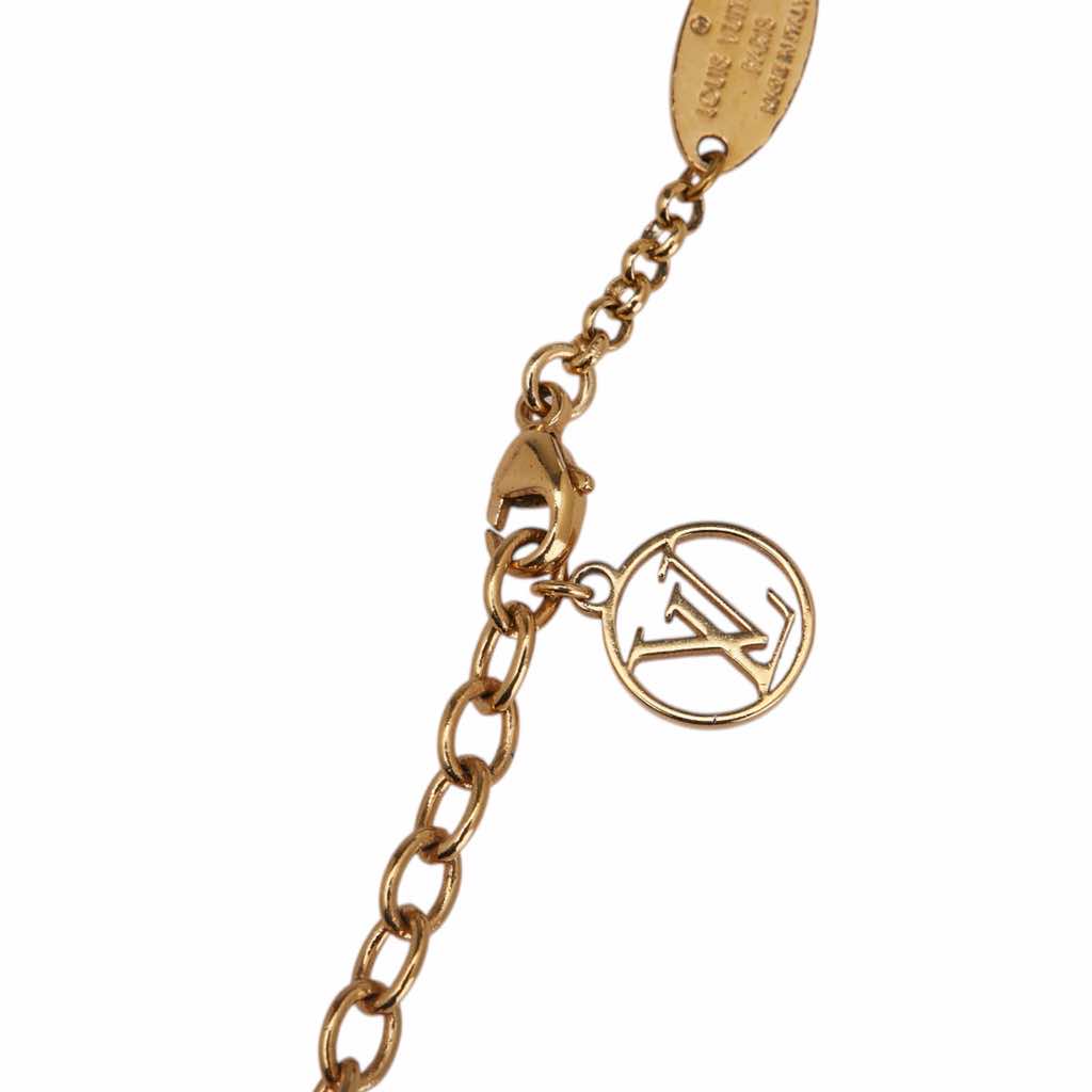 Louis Vuitton Gold Plated Locky Pendant Necklace - 4